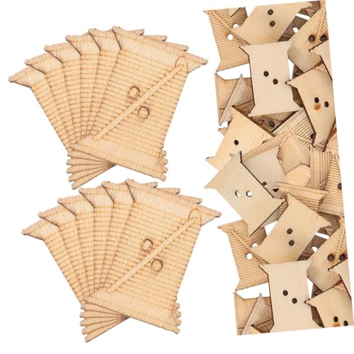 Gadpiparty 100 Stück Holzwickelbrett Fadenwickelbretter Lagerung von Wickelbrettern Wickler Holz Nähmaschine Wickelbretter Holzspulen für Nähgarn Stickfaden -Organizer aus Holz Beige von Gadpiparty