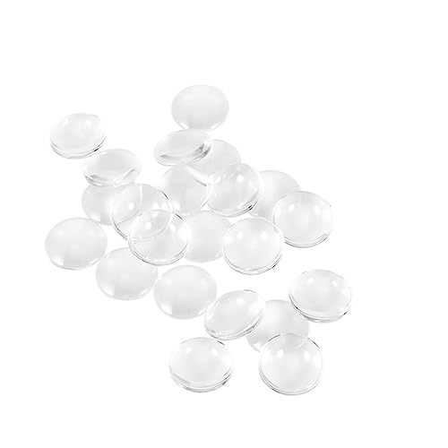 Gadpiparty 100 Stück Klare Transparente Runde Cabochons für Schmuckherstellung für Schlüsselanhänger Broschen und Fotopendants Gadpiparty 100 Stück Klare Transparente Runde Cabochons für Schmuckherstellung für Schlüsselanhänger Broschen und Fotopendants von Gadpiparty