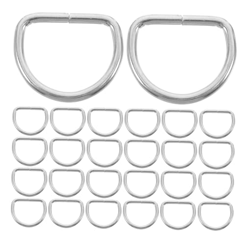 Gadpiparty 100 Stück Kleiderzubehör D Ring Schnalle D Ringe Für Geldbörse D Förmige Ringe Mehrzweck D Ring Metallschnalle Für Ring Hochleistungs D Förmiger Ring Metall D Förmiger Ring von Gadpiparty