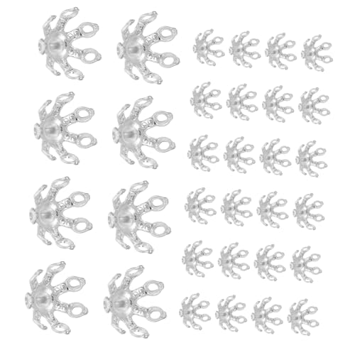 Gadpiparty 100 Stück Kupfer Glockenkappen – Blumen Perlenkappen 10 Mm Metall Topper Zur Schmuckherstellung Ornament Anhänger DIY Halskette Ohrringe von Gadpiparty