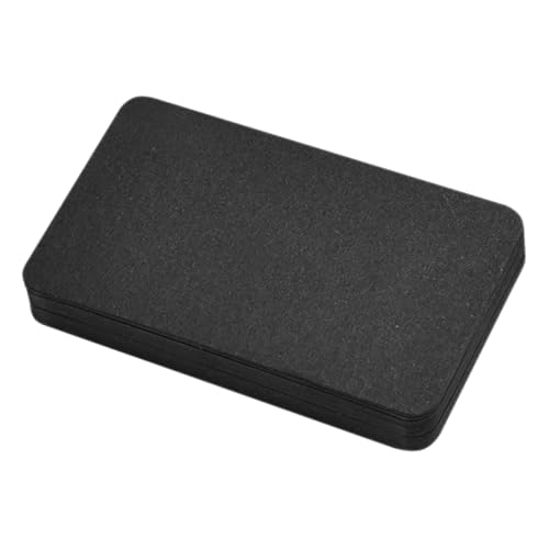 Gadpiparty 100 Stück Leeres Kartenmaterial Mini-blankokarten Kleine Notizkarten Leere Platzkarten Leere Karteikarten Mini-lernkarten Leere Visitenkarte Kleine Karteikarten Papier Black von Gadpiparty