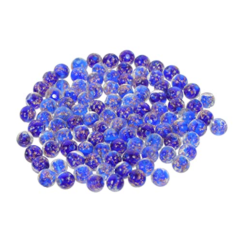 Gadpiparty 100 Stück Leuchtende Glasperlen für DIY Schmuck Runde Luminous Perlen für Armbänder und Transparente Kristallperlen für Handwerksprojekte und Heimdekoration von Gadpiparty