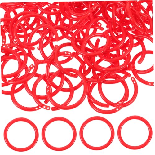 Gadpiparty 100 Stück Loslängenschnalle Bücherringe Kreisbinderringe Lose Diy-buchbindung Schlüssel Ringe Für Fotoalben Handwerk Stichworte Runde Ringbücher Index Diy Binder Ringe Plastik Rot Gadpiparty 100 Stück Loslängenschnalle Bücherringe Kreisbinderringe Lose Diy-buchbindung Schlüssel Ringe Für Fotoalben Handwerk Stichworte Runde Ringbücher Index Diy Binder Ringe Plastik Rot von Gadpiparty