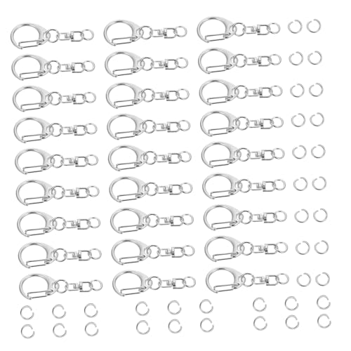 Gadpiparty 100 Stück Metallschnalle Metall Schlüsselring Karabinerhaken Runder Drehverschluss Haken Schlüsselanhänger Befestigung Metall Klauenverschluss Mit Kette Auslöserschnalle Gadpiparty 100 Stück Metallschnalle Metall Schlüsselring Karabinerhaken Runder Drehverschluss Haken Schlüsselanhänger Befestigung Metall Klauenverschluss Mit Kette Auslöserschnalle von Gadpiparty