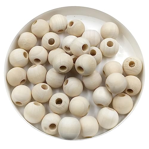 Gadpiparty 100 Stück Muzhu Frühschulspielzeug Basteln Von Perlen Form Perlensets Für Schmucklos Kleine Perlen Zum Basteln Jumbo Perlen-kit Schnell Herstellung Groß Loch Hölzern von Gadpiparty
