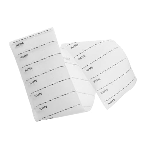 Gadpiparty 100 Stück Name Post Namensetiketten Personalisierte Etiketten Für Bekleidungsetiketten Für Flecken Kennzeichnung Für Kleidung Nähen Baumwolle Weiß von Gadpiparty