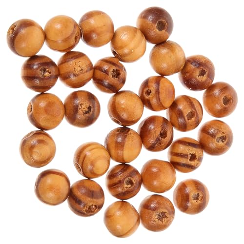 Gadpiparty 100 Stück Naturholzperlen für Diy Schmuckherstellung Bunte Armbandperlen für Basteln Dekoration und Kreative Projekte Runde Holzperlen von Gadpiparty