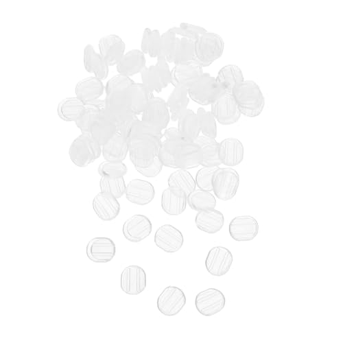 Gadpiparty 100 Stück Ohrclip Polster Transparent Ohrclipschutz Non-slip Ohrkissen Ersatzpads für Schmerzfreies Tragen und DIY Schmuckherstellung von Gadpiparty