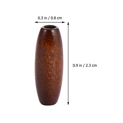 Gadpiparty 100 Stück Olivenförmige Holzperlen für Diy Kunsthandwerk Hochwertige Holzperlen zum Auffädeln Bastelperlen für Schmuck und Makramee für Kreative Projekte von Gadpiparty