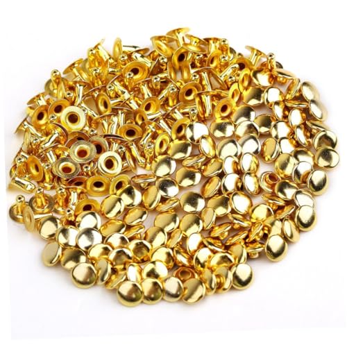 Gadpiparty 100 Stück Pilzförmige Metallnieten Runde Nieten Punk DIY Zubehör für Leder Kleidung Schuhe Taschen Goldfarben Gadpiparty 100 Stück Pilzförmige Metallnieten Runde Nieten Punk DIY Zubehör für Leder Kleidung Schuhe Taschen Goldfarben von Gadpiparty