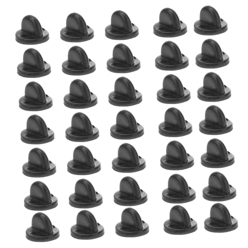 Gadpiparty 100 Stück Pin Backs aus Schwarzem Gummi Ersatz für Anstecknadeln Reversverschlüsse Halterung für Broschen Krawattennadeln und Schmuck Einfach zu Verwenden ohne Werkzeug Gadpiparty 100 Stück Pin Backs aus Schwarzem Gummi Ersatz für Anstecknadeln Reversverschlüsse Halterung für Broschen Krawattennadeln und Schmuck Einfach zu Verwenden ohne Werkzeug von Gadpiparty