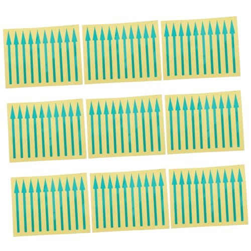 Gadpiparty 100 Stück Reflektierende Pfeilaufkleber Wasserfeste Instrumenten Dekals Farbige Dreieckspfeile zur Präzisen Anzeige Messgeräten für Genaue Ablesung Grün von Gadpiparty