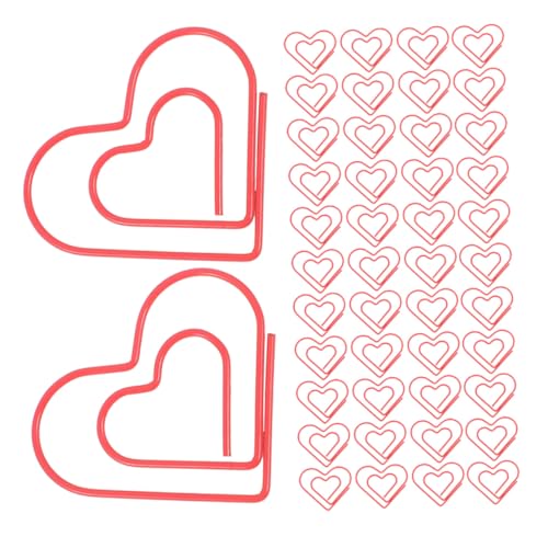 Gadpiparty 100 Stück Rote Herzförmige Metall Büroklammern Kleine Herz Papierklammern für Büro Zuhause DIY Projekte Praktisch und Dekorativ zur Organisation von Notizen Karten und Dokumenten Gadpiparty 100 Stück Rote Herzförmige Metall Büroklammern Kleine Herz Papierklammern für Büro Zuhause DIY Projekte Praktisch und Dekorativ zur Organisation von Notizen Karten und Dokumenten von Gadpiparty