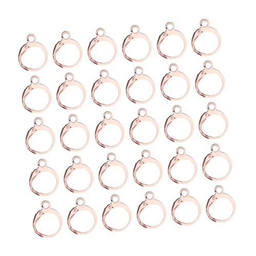 Gadpiparty 100 Stück Runde Kupfer Ohrhaken für DIY Ohrschmuck Nickelfrei Haltbar und Leicht für Frauen und Mädchen Schmuckherstellungszubehör für Ohrringe von Gadpiparty