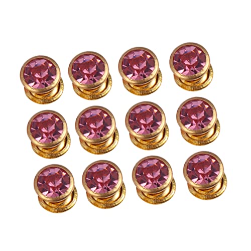 Gadpiparty 100 Stück Schmuckkunstdesign Strass Nieten Kristalle aufnähen Strasssteine ​​aufnähen Handwerk Diamanten Hochzeit bunter Diamantschmuck Nähzubehör für Kleidung Rosa von Gadpiparty