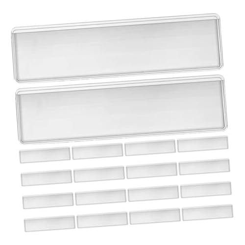 Gadpiparty 100 Stück Selbstklebende Pvc-etikettentaschen Transparent Für Büro Lagerregale Schubladen Ablage Organisation Mit Starker Haftung Für Karteikarten Und Lagerverwaltung von Gadpiparty