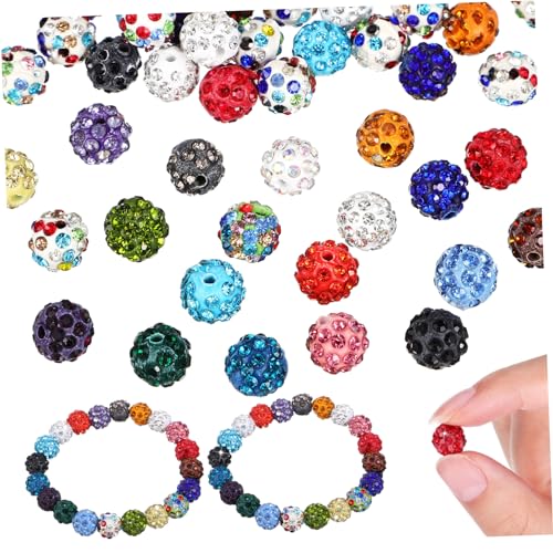 Gadpiparty 100 Stück Shambhala-Perlen bunt Strassperlen Perlen für Schmuck machen dekorativ Perlen Masse Strass-Abstandsperlen Armband lose Perlen Halskette Perlen farbige Perlen Polymer-Ton Gadpiparty 100 Stück Shambhala-Perlen bunt Strassperlen Perlen für Schmuck machen dekorativ Perlen Masse Strass-Abstandsperlen Armband lose Perlen Halskette Perlen farbige Perlen Polymer-Ton von Gadpiparty