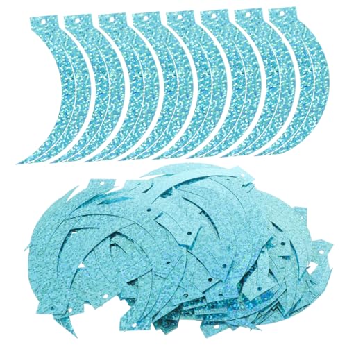 Gadpiparty 100 Stück Sichelförmige PVC Lose Pailletten Glänzend Für DIY Basteln Bekleidungsdekoration Nähen Schmuckherstellung Zubehör Blau Gadpiparty 100 Stück Sichelförmige PVC Lose Pailletten Glänzend Für DIY Basteln Bekleidungsdekoration Nähen Schmuckherstellung Zubehör Blau von Gadpiparty