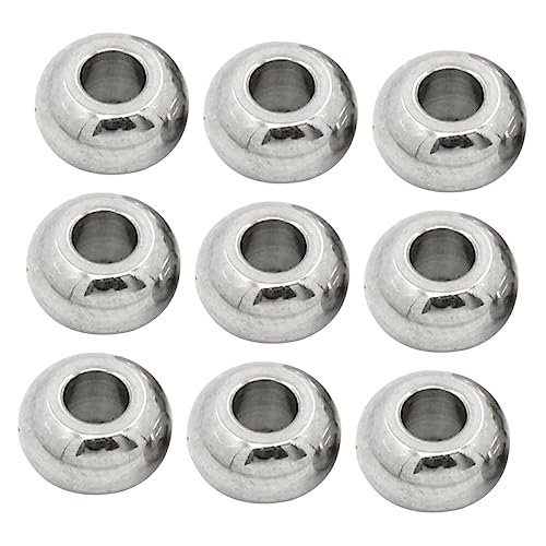 Gadpiparty 100 Stück Spacer Perlen Runde Glatte Metallperlen für DIY Schmuckherstellung für Armbänder und Gadpiparty 100 Stück Spacer Perlen Runde Glatte Metallperlen für DIY Schmuckherstellung für Armbänder und von Gadpiparty