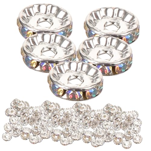 Gadpiparty 100 Stück Spacer Perlen aus Zinklegierung Runde Schmuck Zwischenperlen für DIY Armbänder Halsketten Robuste Bastelperlen für Schmuckherstellung und Bastelprojekte Gadpiparty 100 Stück Spacer Perlen aus Zinklegierung Runde Schmuck Zwischenperlen für DIY Armbänder Halsketten Robuste Bastelperlen für Schmuckherstellung und Bastelprojekte von Gadpiparty
