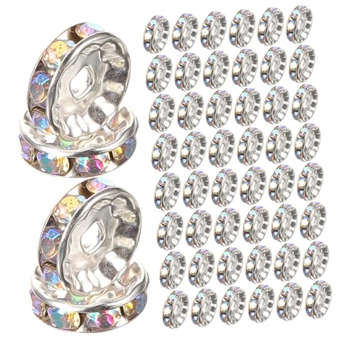 Gadpiparty 100 Stück Spacer Perlen für Armbänder Ab Farben Kristallperlen Diy Schmuckzubehör für Bastelprojekte für Herstellung Einzigartiger Armbänder Gadpiparty 100 Stück Spacer Perlen für Armbänder Ab Farben Kristallperlen Diy Schmuckzubehör für Bastelprojekte für Herstellung Einzigartiger Armbänder von Gadpiparty