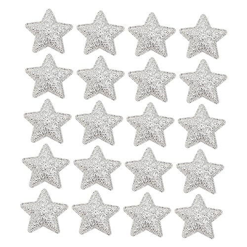 Gadpiparty 100 Stück Sterne Stoffapplikationen Glitzernde Selbstklebende Patches für Diy Weihnachtsdekoration und Kleidung für Kreative Bastelprojekte und Gestaltung von Gadpiparty