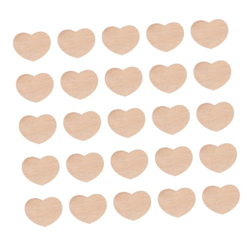 Gadpiparty 100 Stück Teiliges Blanko holzherzen aus Natürlichem Holz mit Feiner Schnittkante Nachhaltige Bastelherzen für DIY Dekoration Gästebuchmünzen Vintage holzornamente für Hochzeit von Gadpiparty