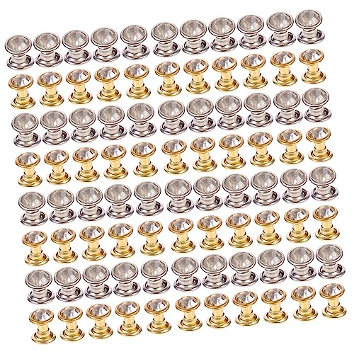 Gadpiparty 100 Stück Teiliges Bunte Kristall Glasnieten für Taschen Langlebige Dekorative Bag Rivets Strass Schmucksteine zum Auffädeln und Basteln Geeignet für Diy Taschen und Bekleidung Gadpiparty 100 Stück Teiliges Bunte Kristall Glasnieten für Taschen Langlebige Dekorative Bag Rivets Strass Schmucksteine zum Auffädeln und Basteln Geeignet für Diy Taschen und Bekleidung von Gadpiparty