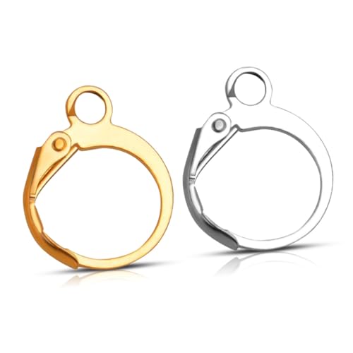 Gadpiparty 100 Stück Teiliges DIY Ohrhaken aus Rostfreiem Metall Gold und Silber Langlebige Schmuckzubehör Ohrhaken für Damen zum Selbermachen von Ohrringen Sicher und Vielseitig Einsetzbar Gadpiparty 100 Stück Teiliges DIY Ohrhaken aus Rostfreiem Metall Gold und Silber Langlebige Schmuckzubehör Ohrhaken für Damen zum Selbermachen von Ohrringen Sicher und Vielseitig Einsetzbar von Gadpiparty
