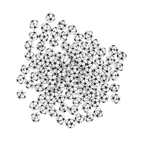 Gadpiparty 100 Stück Teiliges Holzperlen Fußballform Langlebige Bastelperlen für Schmuckherstellung Armband und Halsketten DIY für Partydeko und Kreative Handarbeiten Gadpiparty 100 Stück Teiliges Holzperlen Fußballform Langlebige Bastelperlen für Schmuckherstellung Armband und Halsketten DIY für Partydeko und Kreative Handarbeiten von Gadpiparty