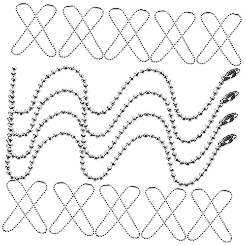 Gadpiparty 100 Stück Teiliges Metallperlenketten Einstellbar Rostfrei Vielseitig Einsetzbar für Preisschilder Schlüsselanhänger Hundemarken und DIY Zubehör Gadpiparty 100 Stück Teiliges Metallperlenketten Einstellbar Rostfrei Vielseitig Einsetzbar für Preisschilder Schlüsselanhänger Hundemarken und DIY Zubehör von Gadpiparty