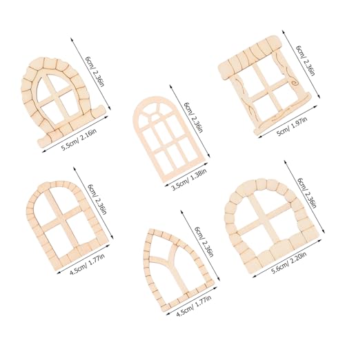 Gadpiparty 100 Stück Teiliges Unbemalte Holz feengartentüren mit Miniaturfenstern Einfache Montage Naturinspiriert Vielseitig für Garten Baumstamm dekoration Rustikale DIY fensterrahmen Gadpiparty 100 Stück Teiliges Unbemalte Holz feengartentüren mit Miniaturfenstern Einfache Montage Naturinspiriert Vielseitig für Garten Baumstamm dekoration Rustikale DIY fensterrahmen von Gadpiparty