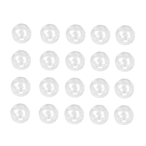 Gadpiparty 100 Stück Transparente Glaskugeln mit Einloch Design DIY Schmuckzubehör für Ohrringe Armbänder und Mehr Bastelmaterial für Ihr Zuhause von Gadpiparty