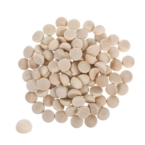 Gadpiparty 100 Stück Unlackierte Halbkreis Holzkugeln Natürliche Halbrunde Holzperlen mit Glatter Oberfläche Vielseitig für DIY Schmuck Heimdeko und Bastelprojekte Gadpiparty 100 Stück Unlackierte Halbkreis Holzkugeln Natürliche Halbrunde Holzperlen mit Glatter Oberfläche Vielseitig für DIY Schmuck Heimdeko und Bastelprojekte von Gadpiparty