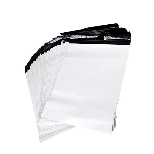 Gadpiparty 100 Stück Versandtaschen aus Dickem Pe Material Selbstklebend für Kurze und Lange Transporte Weiß von Gadpiparty
