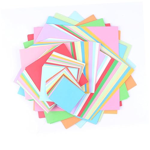 Gadpiparty 1000 Stück Origami Papier Farben Quadratische Faltpapier für Diy Bastelprojekte Doppelseitiges Umweltfreundliches Bastelpapier für Erwachsene Farbvielfalt für Arbeiten von Gadpiparty