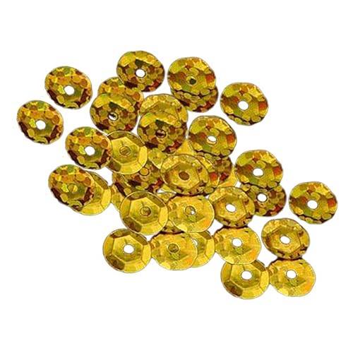 Gadpiparty 1000 Stück Pailletten Schüttgüter Stickerei Handwerk Basteln Perlen Für Schmuckhersteller Kleidung Runden Mädchen Nähen Zubehör Dekorationen Herstellung Funkeln Golden von Gadpiparty