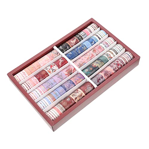 Gadpiparty 100Rollen Washi Tape DIY Papierband für Scrapbooking Dekoratives Klebeband zum Verzieren von Planern Geschenkverpackungen und Bastelprojekten Leicht Abziehbar von Gadpiparty