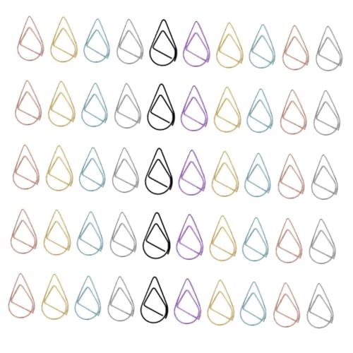 Gadpiparty 100Stücke Büroklammern aus Metall Design Kleine Gold Silber und Schwarz Kreative Clips für Büro Schule und Heimgebrauch Zufällige von Gadpiparty
