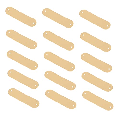 Gadpiparty 100Stücke DIY Handgemachte Lederetiketten für Kleidung und Hüte Leere Kunstleder Tags für Nähprojekte Robust und Wiederverwendbar für Taschen Puppen und Mehr Gadpiparty 100Stücke DIY Handgemachte Lederetiketten für Kleidung und Hüte Leere Kunstleder Tags für Nähprojekte Robust und Wiederverwendbar für Taschen Puppen und Mehr von Gadpiparty