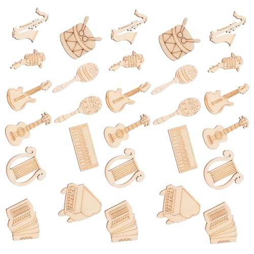 Gadpiparty 100Stücke DIY Holzscheiben für Musikinstrumente Unvollendete Holzausschnitte für Projekte Glatte Oberfläche zum Zeichnen und Färben für Kunsthandwerk Gadpiparty 100Stücke DIY Holzscheiben für Musikinstrumente Unvollendete Holzausschnitte für Projekte Glatte Oberfläche zum Zeichnen und Färben für Kunsthandwerk von Gadpiparty