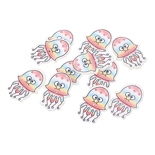 Gadpiparty 100Stücke Holzknöpfe im Cartoon Design mit Löchern für DIY Bastelprojekte Dekoration und Kinderhandwerk Langlebig und Farbenfroh von Gadpiparty
