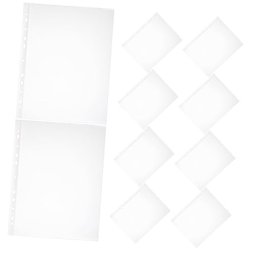 Gadpiparty 100Stücke Klarsichthüllen Transparente Blattschutzfolien und Langlebig Organisieren von Dokumenten und Fotos für Ordner von Gadpiparty