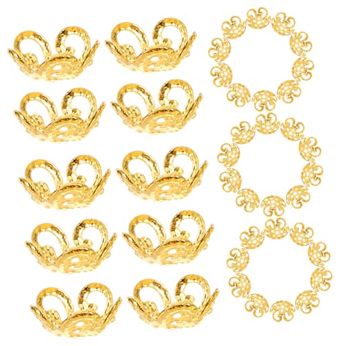 Gadpiparty 100Stücke Perlenkappen Für DIY Schmuck Blütenförmige Kappen Für Armbänder Und Halsketten Langlebig Und Korrosionsbeständig Für Bastelprojekte Gadpiparty 100Stücke Perlenkappen Für DIY Schmuck Blütenförmige Kappen Für Armbänder Und Halsketten Langlebig Und Korrosionsbeständig Für Bastelprojekte von Gadpiparty