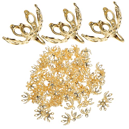 Gadpiparty 100Stücke Perlenkappen für DIY Schmuck Langlebige Abstandshalterkappen für Armbänder und Halsketten Blütenblatt Design Handwerksprojekte Gadpiparty 100Stücke Perlenkappen für DIY Schmuck Langlebige Abstandshalterkappen für Armbänder und Halsketten Blütenblatt Design Handwerksprojekte von Gadpiparty