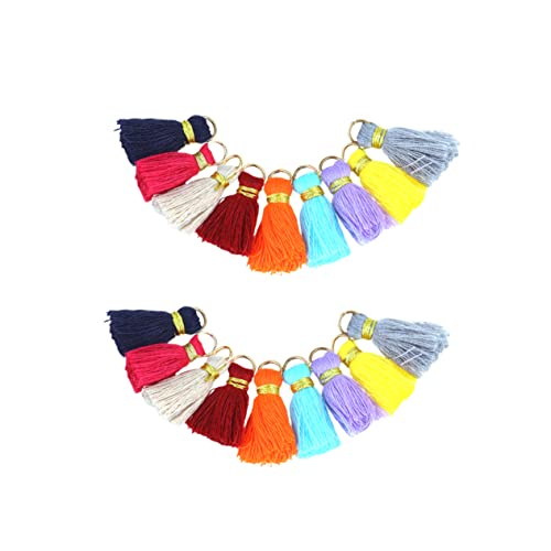 Gadpiparty 100Stücke Quaste Anhänger Baumwollfaden mit Ring Dekoration für Schlüsselanhänger Taschen Ohrringe und DIY Schmuckherstellung Projekte Gadpiparty 100Stücke Quaste Anhänger Baumwollfaden mit Ring Dekoration für Schlüsselanhänger Taschen Ohrringe und DIY Schmuckherstellung Projekte von Gadpiparty