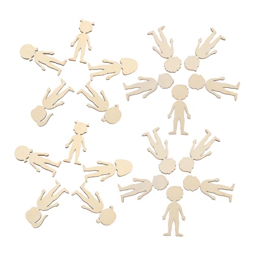 Gadpiparty 100Stücke Unvollendete Holzfiguren für Bastelmaterialien Naturholz DIY Formen für Jungen für Bastelprojekte und Lernen Gadpiparty 100Stücke Unvollendete Holzfiguren für Bastelmaterialien Naturholz DIY Formen für Jungen für Bastelprojekte und Lernen von Gadpiparty