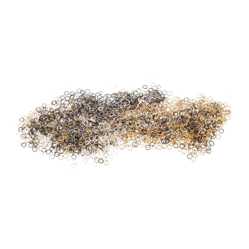 Gadpiparty 10Er-Packungen Metall Spaltringe DIY Schmuckverbinder für Ohrringe Schlüsselanhänger Haarschmuck Robuste Biegeringe für Perlen und Bastelprojekte von Gadpiparty
