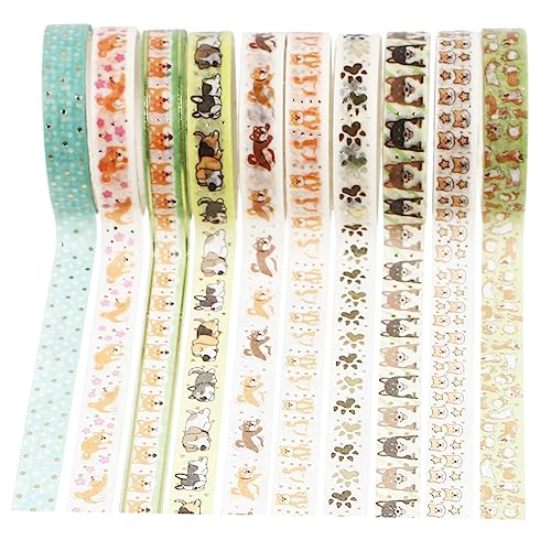 Gadpiparty 10Rollen Dekoratives Heißes Stempel Klebeband Für DIY Geschenkverpackungen Und Scrapbooking Umweltfreundliches Papierband Mit Glänzenden Mustern Und Einfacher Handhabung Gadpiparty 10Rollen Dekoratives Heißes Stempel Klebeband Für DIY Geschenkverpackungen Und Scrapbooking Umweltfreundliches Papierband Mit Glänzenden Mustern Und Einfacher Handhabung von Gadpiparty
