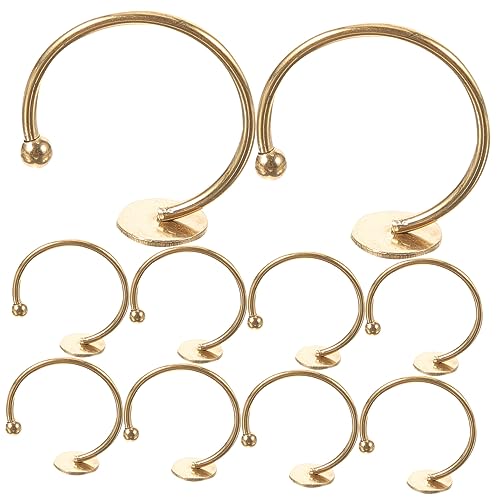 Gadpiparty 10Stücke DIY Ringbasen Verstellbare Ringrohlinge Leere Ringhalter für Schmuckherstellung Bastelzubehör für Projekte Gadpiparty 10Stücke DIY Ringbasen Verstellbare Ringrohlinge Leere Ringhalter für Schmuckherstellung Bastelzubehör für Projekte von Gadpiparty